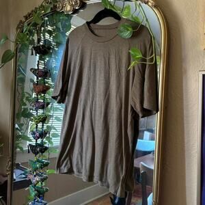 Vintage Men’s Brown T-Shirt 70s 80s Sports Tee Retro Menswear Athleisure Casual